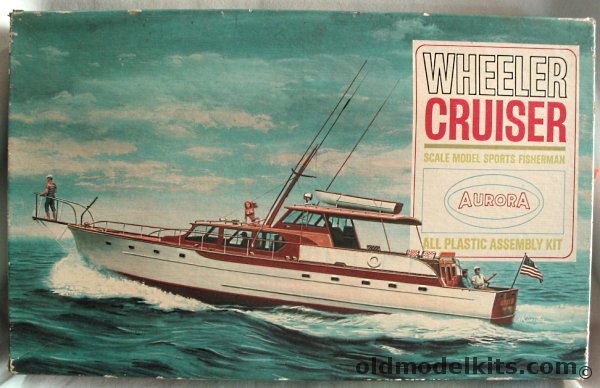 Aurora 1/43 Wheeler Cruiser Sports Fishing Yacht, 444-500 plastic model kit